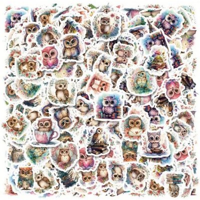 Set 46 samolepek sova (Samolepky sova) – Sleviste.cz