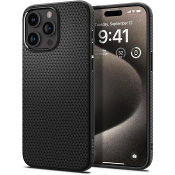 Pouzdro Spigen Liquid Air iPhone 15 Pro Max matte černé