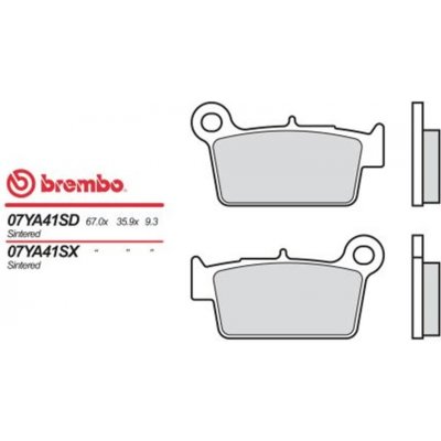 Zadní brzdové destičky Brembo Yamaha 125 YZ 2003 - 2007 směs SD – Hledejceny.cz