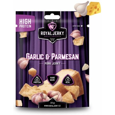 Royal Jerky vepřové česnek/parmazán 22 g – Zboží Dáma