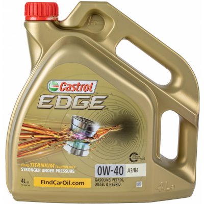 Castrol Edge 0W-40 4 l – Zboží Mobilmania