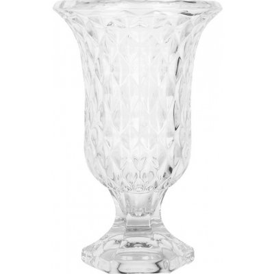 Transparentní skleněná váza s dekorem M - Ø 15*23 cm - Clayre & Eef – Hledejceny.cz