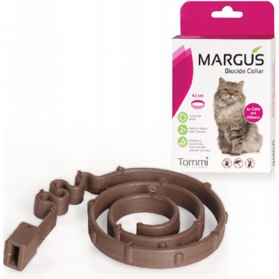 Tommi CZ s.r.o. Margus Biocide antiparazitární obojek kočka 42 cm – Zboží Mobilmania