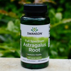 Swanson Full Spectrum Astragalus Root Kořen kozince blanitého 470 mg x 100 kapslí