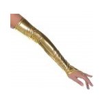 Sexy dlouhé rukavice bez prstů s cvočky Zlatá 10079 – Zboží Dáma