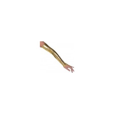 Sexy dlouhé rukavice bez prstů s cvočky Zlatá 10079 – Zboží Mobilmania