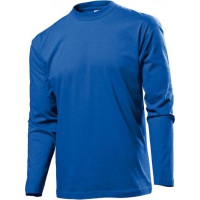 Pánské Oeko-Tex tričko Stedman s dlouhým rukávem 160g/m Modrá výrazná S240 – Zboží Mobilmania