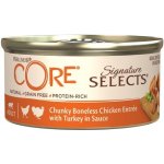 Wellness Core Cat Selects Chunky kuře s krůtou v omáčce 79 g – Hledejceny.cz