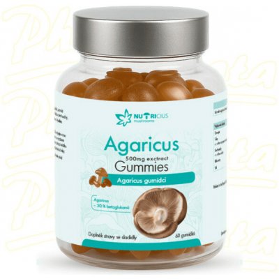 Nutricius Agaricus 500 mg gummies 60 ks – Hledejceny.cz