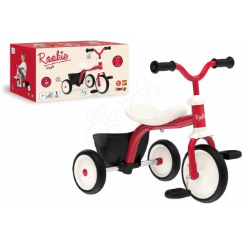 Smoby a odrážedlo Retro Rookie Trike ultralehká s pedály a tichými gumovými koly