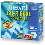 Maxell CD-R 700MB 52x, spindle, 10ks (MX10S) – Zboží Živě