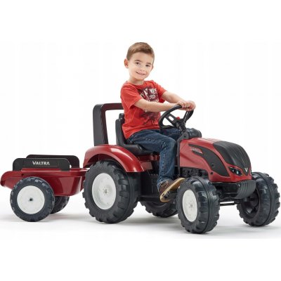 FALK Šlapací traktor Valtra S4 s vlečkou – Zboží Mobilmania