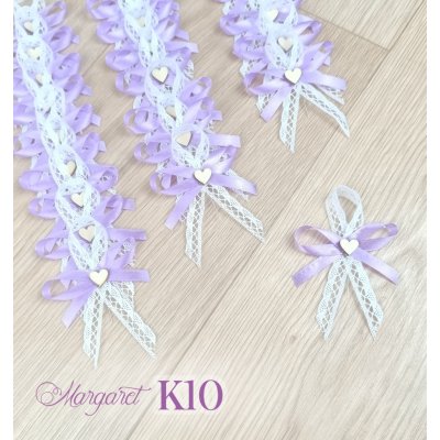 Krajkové svatební vývazky K10 (Lavender) – Sleviste.cz