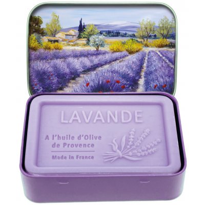 Esprit Provence Tuhé mýdlo v plechovce Levandule z Provence, 120 g