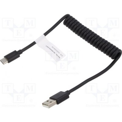 Digitus AK-300430-006-S USB Typ A na USB Typ C Pružinový USB 2.0, PD60W Max, 1m – Zboží Mobilmania