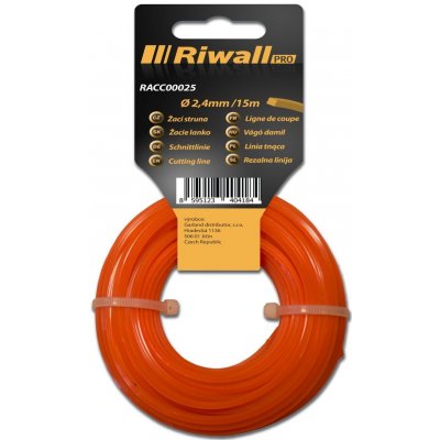 Riwall PRO Žací struna pr. 2,4mm, délka 15m, čtvercový průřez – Sleviste.cz
