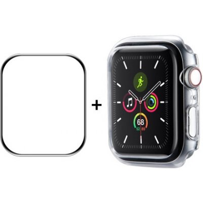 ENKAY Plastový kryt s ochrannou fólií pro Apple Watch 9 / 8 / 7 41mm průhledný 35674 – Zboží Mobilmania