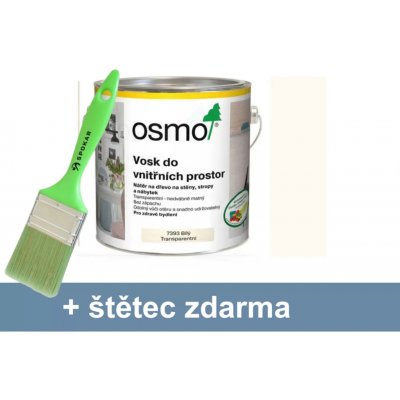 Osmo 7394 Vosk do vnitřních prostor 0,75 l Bílý krycí – Hledejceny.cz