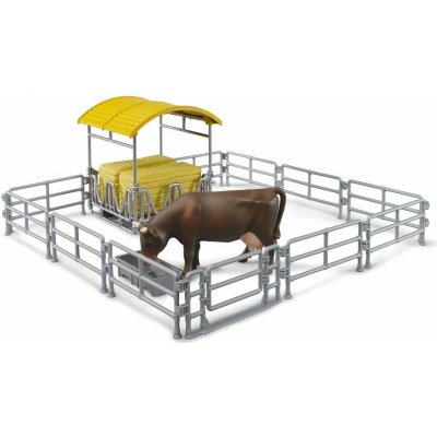Bruder 62612 Stojan na seno s plotem, žlabem a krávou – Hledejceny.cz