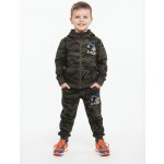 Kugo dětská maskáčová tepláková souprava zelený maskáč/modrý bagr – Sleviste.cz