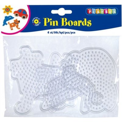 PLAYBOX Podložky pro zažehlovací korálky - Sada 4ks – Zboží Dáma