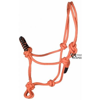 Ohlávka provazová HKM Hobby Horsing oranžová – Hledejceny.cz