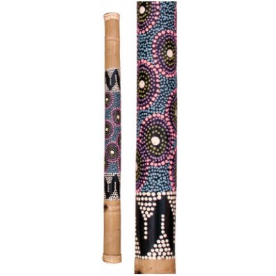 Authentic Dešťová hůl z bambusu malovaná 80cm – Zboží Dáma