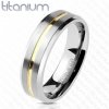 Prsteny Spikes USA Pánský snubní prsten titan TT1043 6