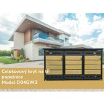 Scorpion D04GW3 Přístřešek na popelnici antracit hnědý – Zboží Dáma