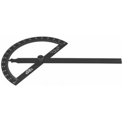 KINEX K-MET Úhloměr obloukový 200x290mm 180° black coat 1089-02-200 – Hledejceny.cz