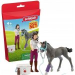 Schleich Horse Club Sada péče o koně s trakénským hříbětem 42752 – Zboží Dáma