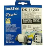 Samolepicí štítky Brother QL - DK-11209, 29 x 62 mm, papírové, s černým tiskem, bílé – Hledejceny.cz