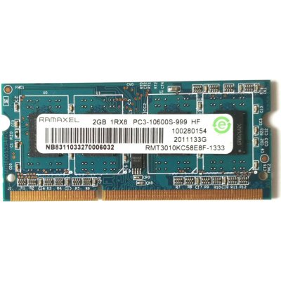 Ramaxel SODIMM DDR3 2GB 1333MHz CL9 RMT3010KC58E8F-1333 – Sleviste.cz