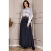 Dámská sukně Fashionweek dlouhá sukně ze vzdušného materiálu Z513 tmave modry