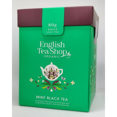 English Tea Shop Sypaný Černý čaj s mátou bio 80 g – Zboží Mobilmania