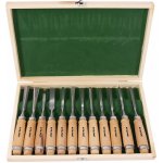 Řezbařská dláta v dřevěném obalu (12ks) XTline – Sleviste.cz