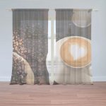 Sablio Záclony Káva: 2ks 150x250cm – Hledejceny.cz