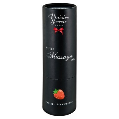 Plaisirs Secrets Huile Massage Oil jahoda 59 ml – Hledejceny.cz