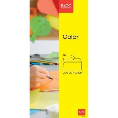 Obálka ELCO DL (C6/5) žlutá samolepící s krycí páskou a vnitřním potiskem 114x229mm 25ks – Zboží Živě