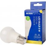 Tesla LED žárovka BULB, E27, 5W, 230V, 500lm, 25 000h, 3000K teplá bílá, 220st – Hledejceny.cz