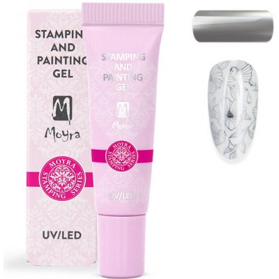 Moyra Stamping Painting gel č.08 Chrome Silver – Zbozi.Blesk.cz