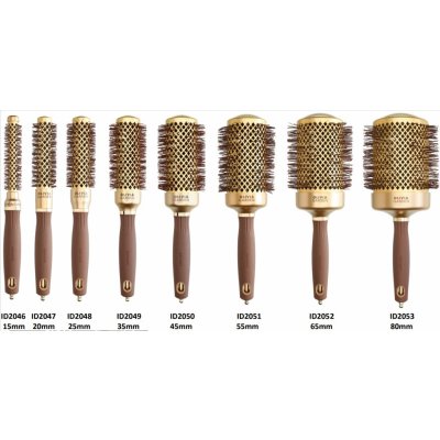 Olivia Garden NanoThermic Thermal Expert SHINE Wavy Gold&Brown 65 mm – Sleviste.cz