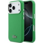 Lacoste Iconic Petit Pique Metal Logo MagSafe Zadní Kryt pro iPhone 17 Pro Green – Zboží Mobilmania