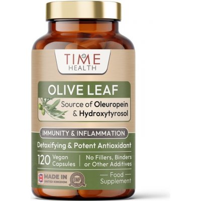 Time Health Olive Leaf Extract Oleuropein & Hydroxytyrosol 120 kapslí – Hledejceny.cz