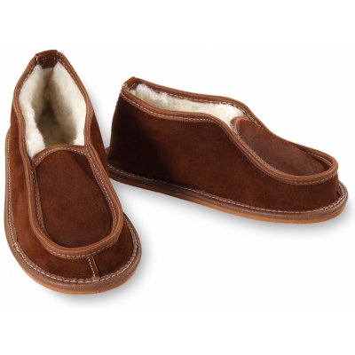 Wooline kožené pantofle s uzavřenou patou – Zboží Mobilmania