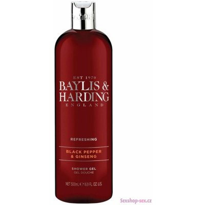 Baylis & Harding sprchový Gel Černý pepř a Ženšen 500 ml – Zboží Mobilmania