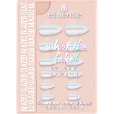 essence what the fake! umělé nehty 01 GLAZED 28 ks – Zboží Mobilmania