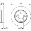 Brzdový kotouč Brzdový kotouč BOSCH 0 986 479 T49 0 986 479 T49