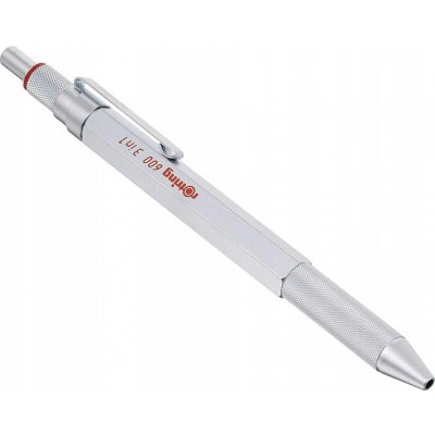 Rotring kuličkové pero Multipen 600 Silver 3 v 1 3 barvy + mechanická tužka 0,5 mm – Zboží Dáma