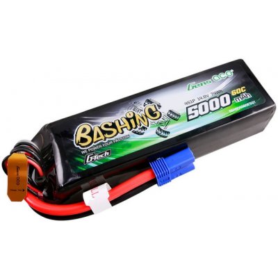 GensAce Bashing Serie G-Tech LiPo 4S 5000mAh 14,8V 4S1P 60C EC5 Plug – Hledejceny.cz